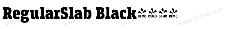 RegularSlab Black字体转换